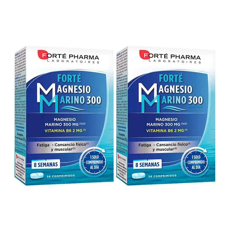 Forté Pharma Duplo Forté Marine Magnesium 300, 2 x 56 comprimidos