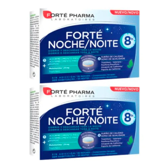Forté Pharma Duplo Forté Noite 8H, 2 x 30 comprimidos