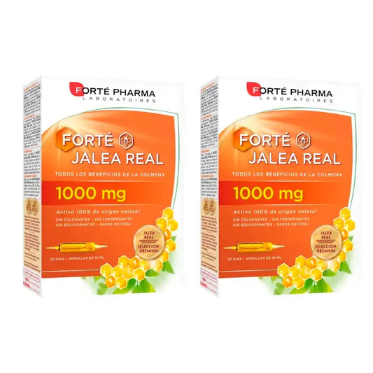 Forté Pharma Duplo Geleia Real 1000 mg 2 x (20 Ampolas x 10 ml)