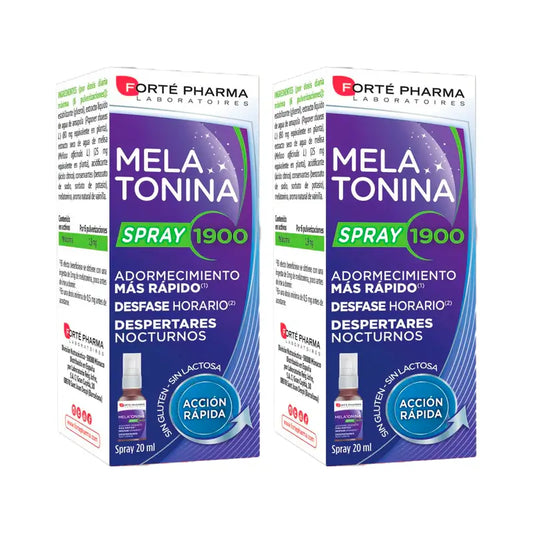 Forté Pharma Duplo Melatonina Spray 1900, 2 x 20ml