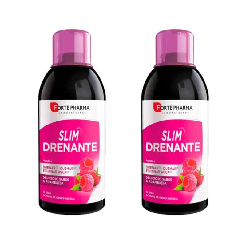 Forté Pharma Duplo Turboslim Drenagem Framboesa 2 x 500 ml