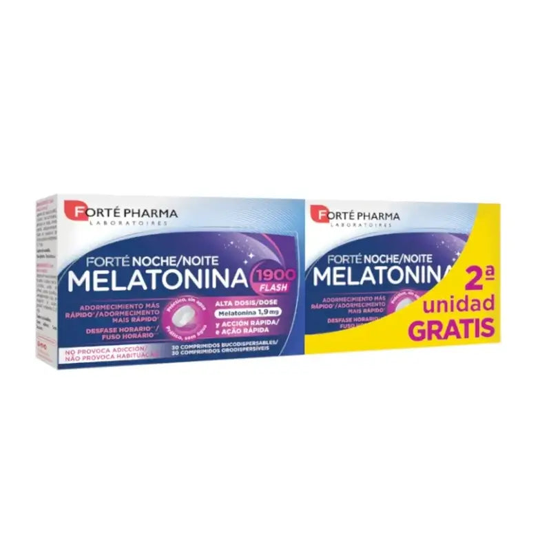 Forté Pharma Melatonin Flash Pack, 2 x 30 comprimidos