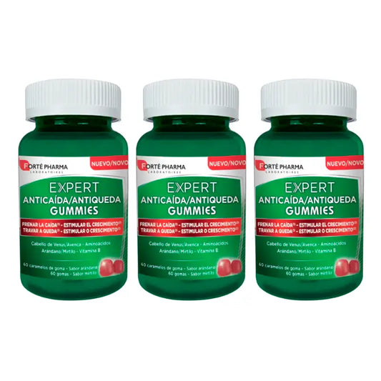Forté Pharma Triplo Expert Anticaida Gummies,3 x 60 rebuçados