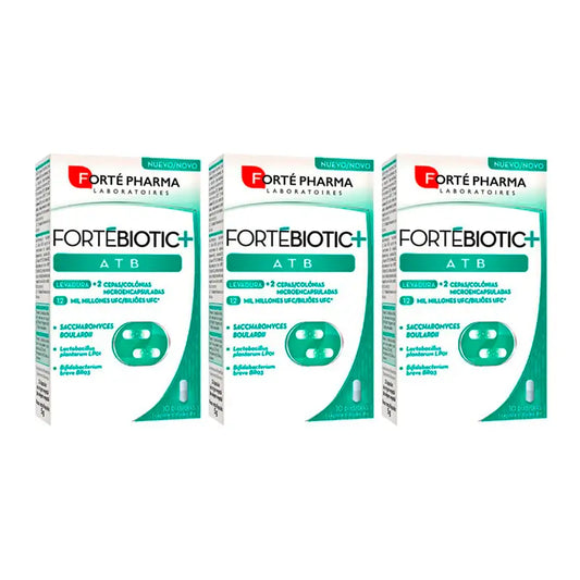 Forté Pharma Triplo Fortébiotic+ Atb, 3 x 10 Cápsulas