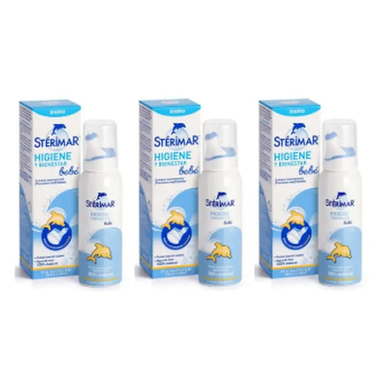 Forté Pharma Triplo Sterimar Higiene e bem-estar do bebé 3 x 50 ml