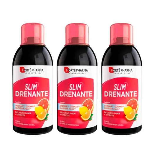 Forté Pharma Triplo Turboslim Drenante Sabor a Citrinos 3 x 500 ml