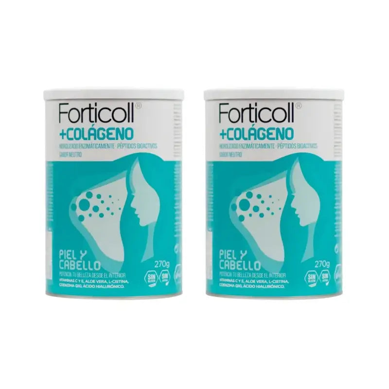 Forticoll Amêndoa Colagénio Bioativo Pele e Cabelo, 2X270 Gr