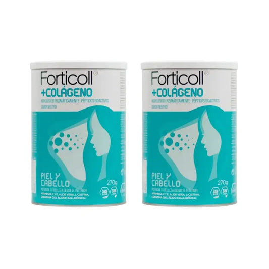 Forticoll Amêndoa Colagénio Bioativo Pele e Cabelo, 2X270 Gr