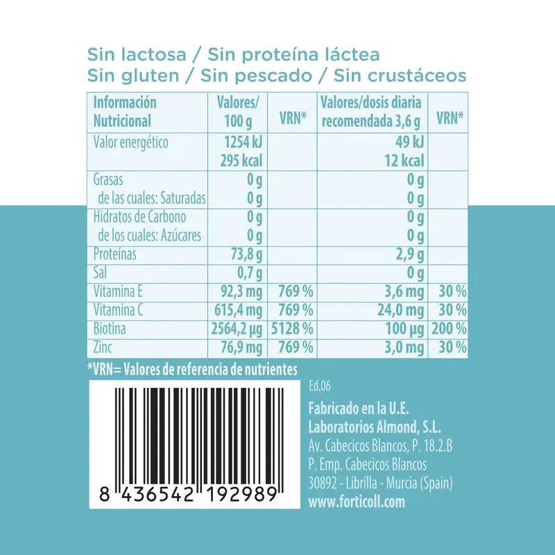 Forticoll BioActive Colágeno Pele e Cabelo 120 comprimidos