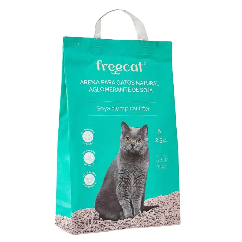 Freedog Natural Clumping Litter Soya Lavender, 6 litros
