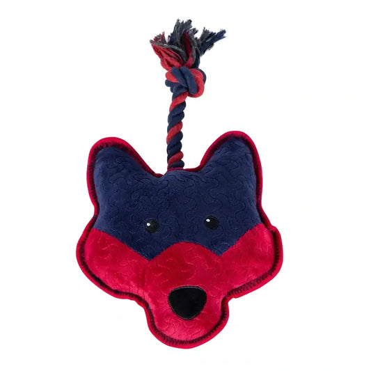 Brinquedo Freedog Tough Fox com som e corda 21X34Cm