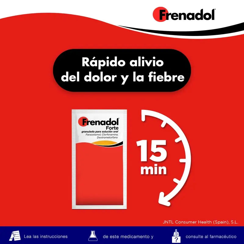 FRENADOL® Forte Anti-gripe, Via oral, 10 saquetas