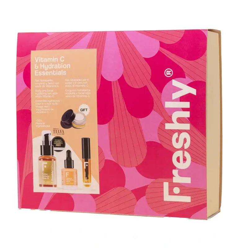 Freshly Cosmetics Vitamin C & Hydration Essentials Caixa Rosa Vermelha
