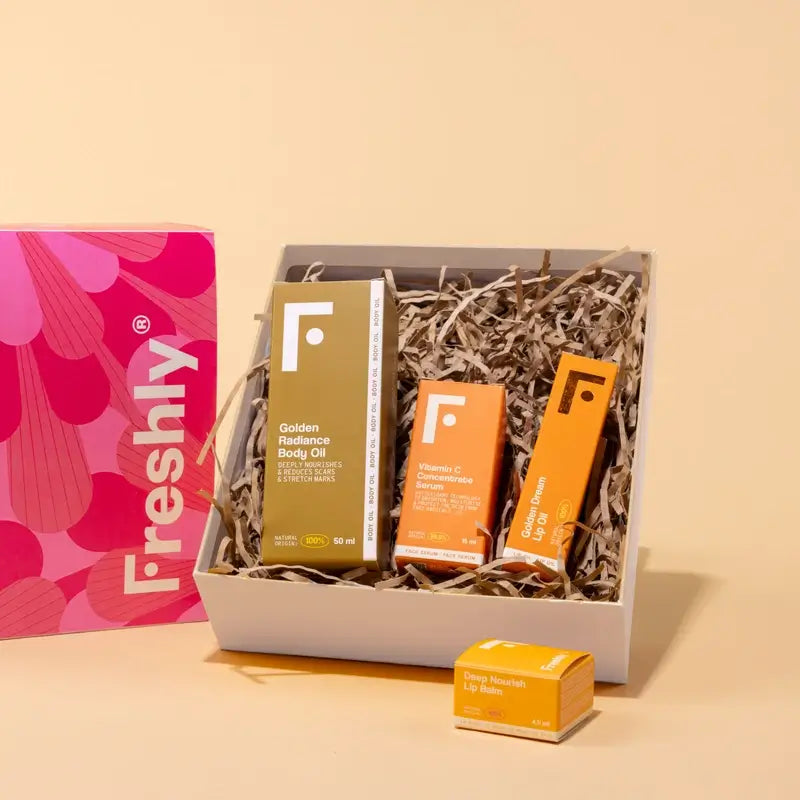 Freshly Cosmetics Vitamin C & Hydration Essentials Caixa Rosa Vermelha