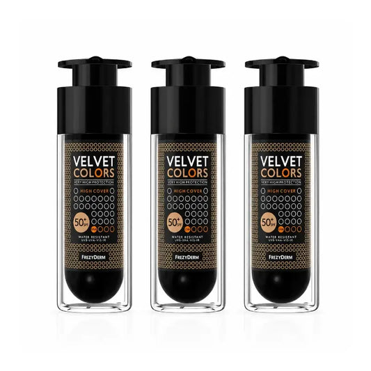 Frezyderm Velvet Colors Spf 50+ Embalagem 3 x 30 Ml