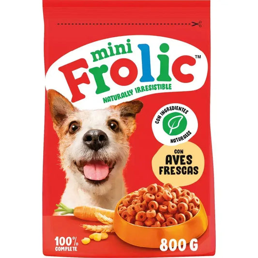 Frolic Adult Poultry Raça Pequena 800Gr