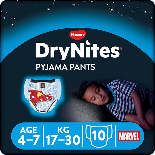 Drynites Idade 4-7 anos (17-30Kg) Criança, 10 unidades