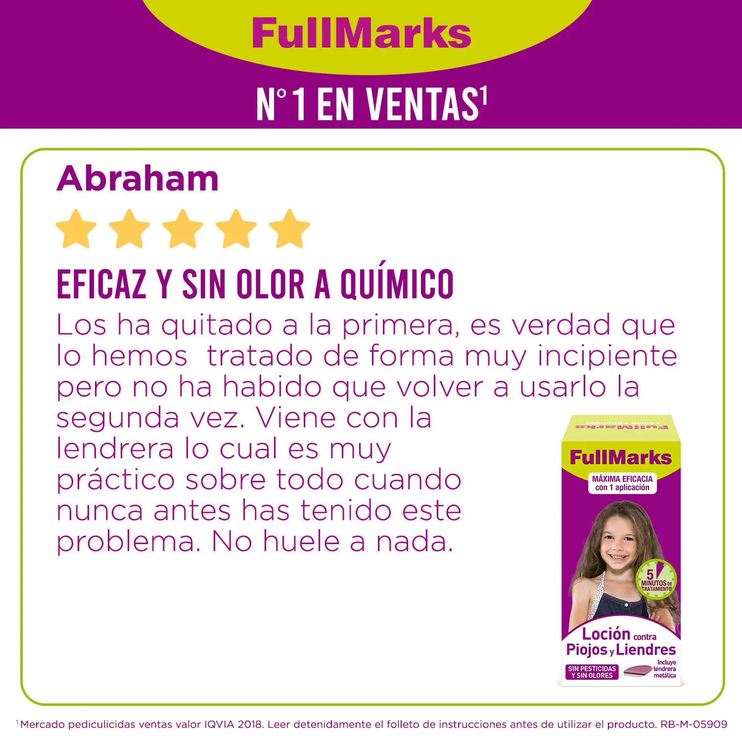 FullMarks Solução Pediculicida 100 ml
