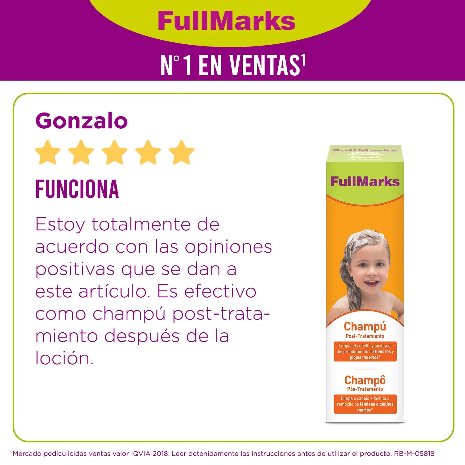Fullmarks Champô Pós-tratamento 150 ml