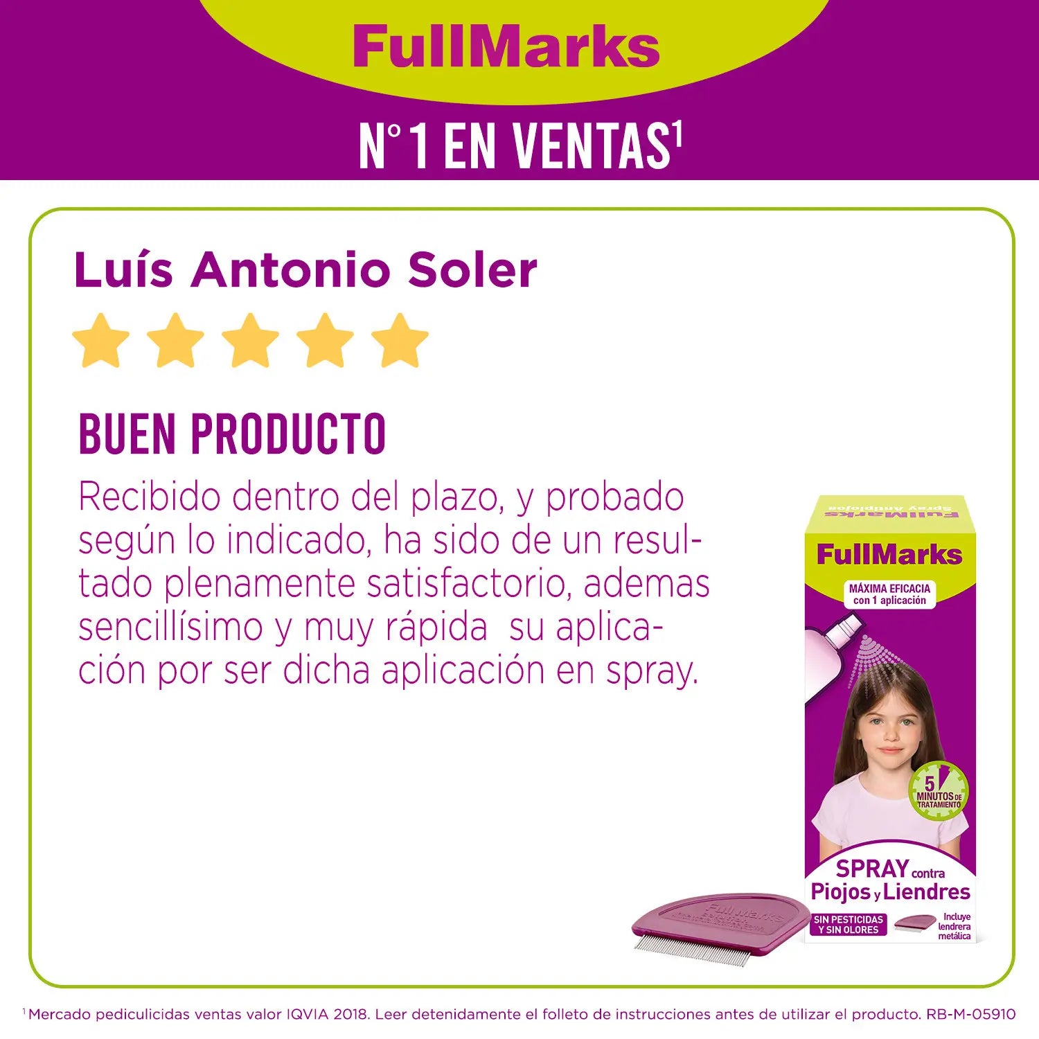 Fullmarks Spray Anti-piolhos 150 ml
