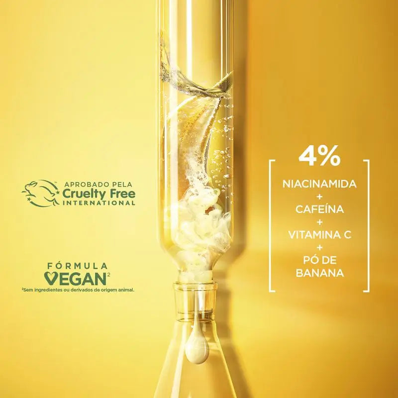 Garnier Skin Active Garnier Brightening Eye Cream com Vitamina C + Niacinamida + Cafeína + Banana em Pó