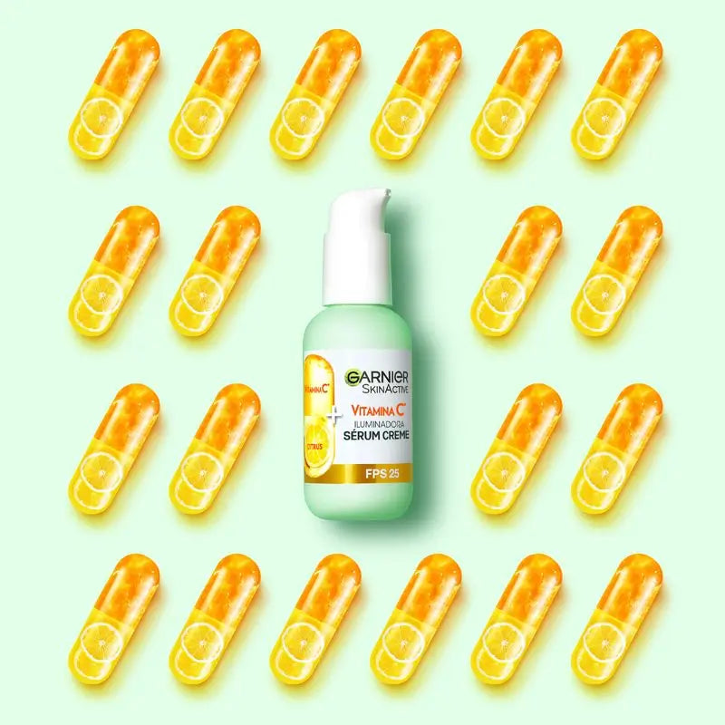 Garnier Sérum Creme SPF 25. Fórmula ultra ligeira e hidratante , 50 ml