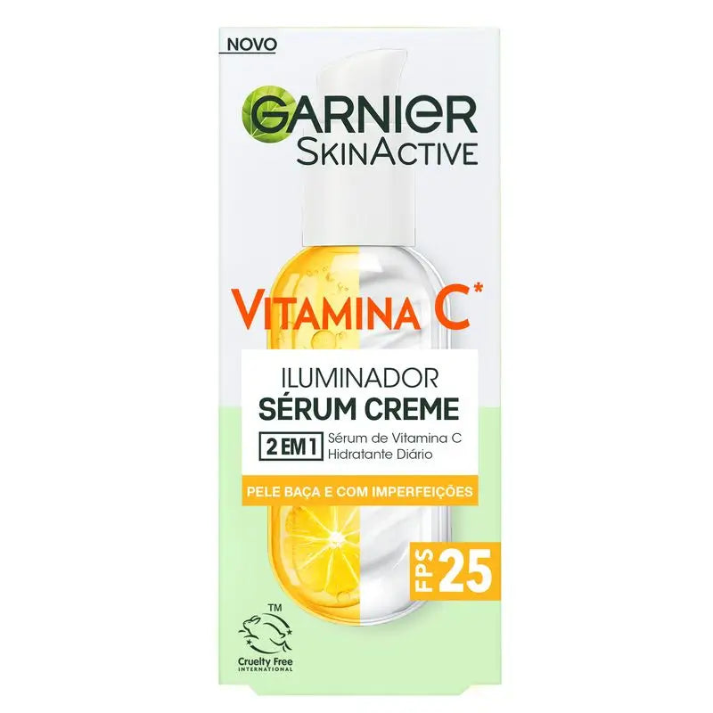 Garnier Sérum Creme SPF 25. Fórmula ultra ligeira e hidratante , 50 ml