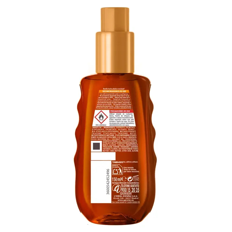 Garnier Delial Óleo Bronzeador Protetor Spf 30 , 150 ml