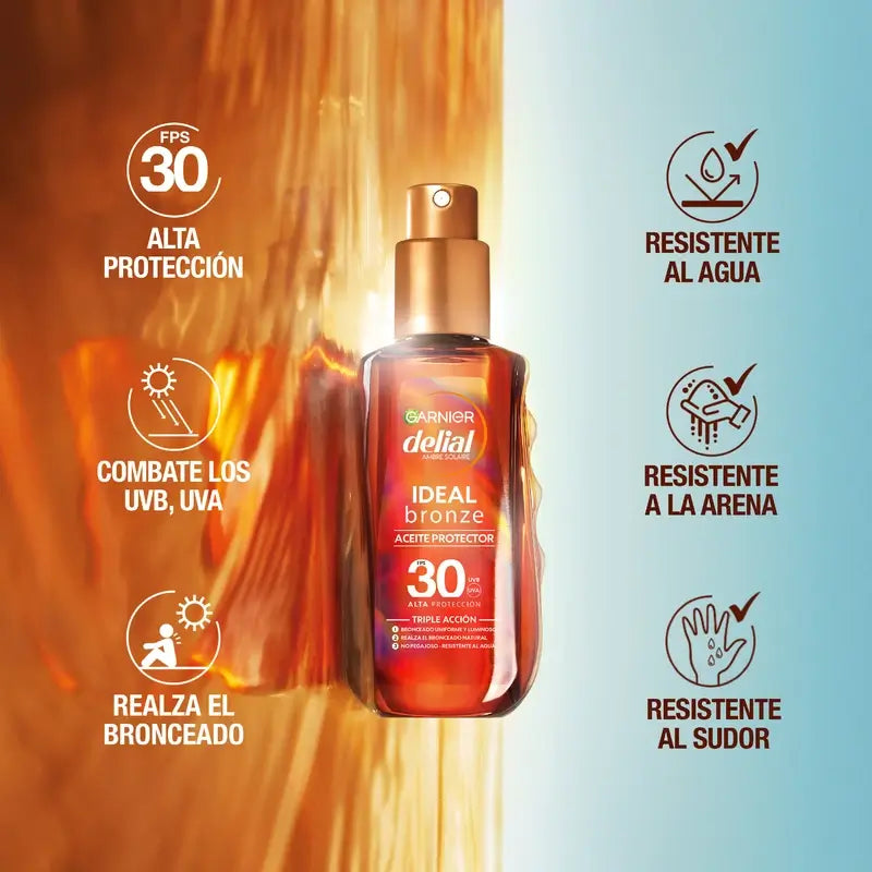 Garnier Delial Óleo Bronzeador Protetor Spf 30 , 150 ml