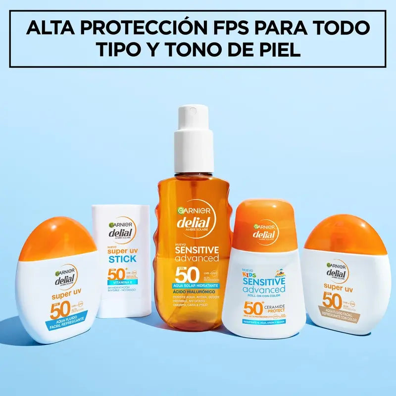 Garnier Delial Água Refrescante Fluido Facial Spf 50 Invisível, 40 ml