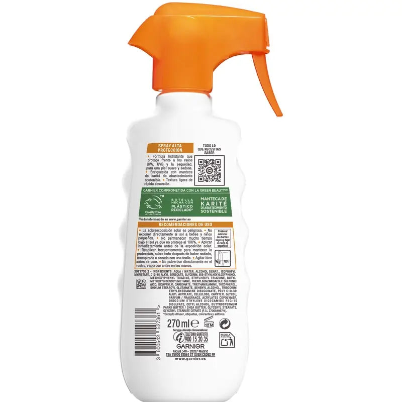 Garnier Delial Spray Protetor Spf 50+ Hydra 24H Protect , 270 ml