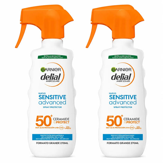 Garnier Delial Sensitive Advanced Ip50+ Spray de Proteção Solar para peles claras, sensíveis e intolerantes ao sol, 270 ml , embalagem 2