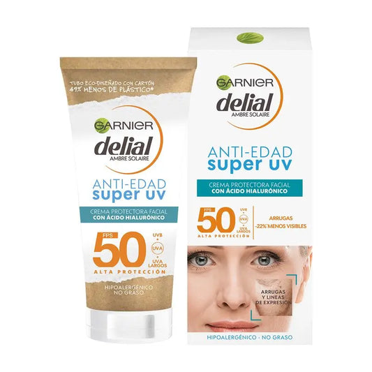 Garnier Delial Garnier Delial Super Uv Fps50+ Creme Diário de Proteção Anti-Idade com Ácido Hialurónico, 50 ml
