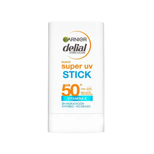 Garnier Delial Super Uv Stick Fps50+ Invisible 8H Hidratante, 18 gr
