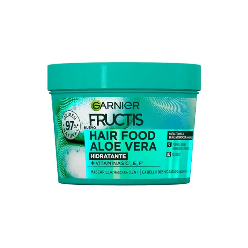 Garnier Fructis GarnierFructis Alimento para o Cabelo Aloé Vera 3 em 1 Máscara Hidratante 400 Ml Para Cabelos Desidratados