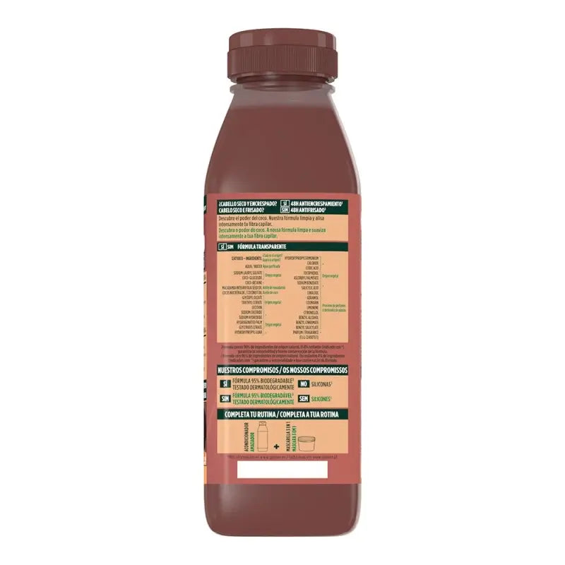 Garnier Fructis GarnierFructis Champô Suavizante Coco Alimento para o Cabelo 350 Ml Para Cabelos Secos e Encrespados