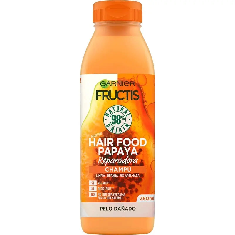 Garnier Fructis GarnierFructis Champô Papaia Alimento para o Cabelo 350 Ml Para Cabelos Danificados