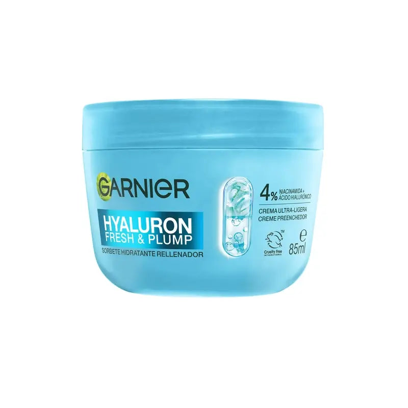 Garnier Hyaluron Fresh & Plump Sorbet Repositor Hidratante, 85 ml