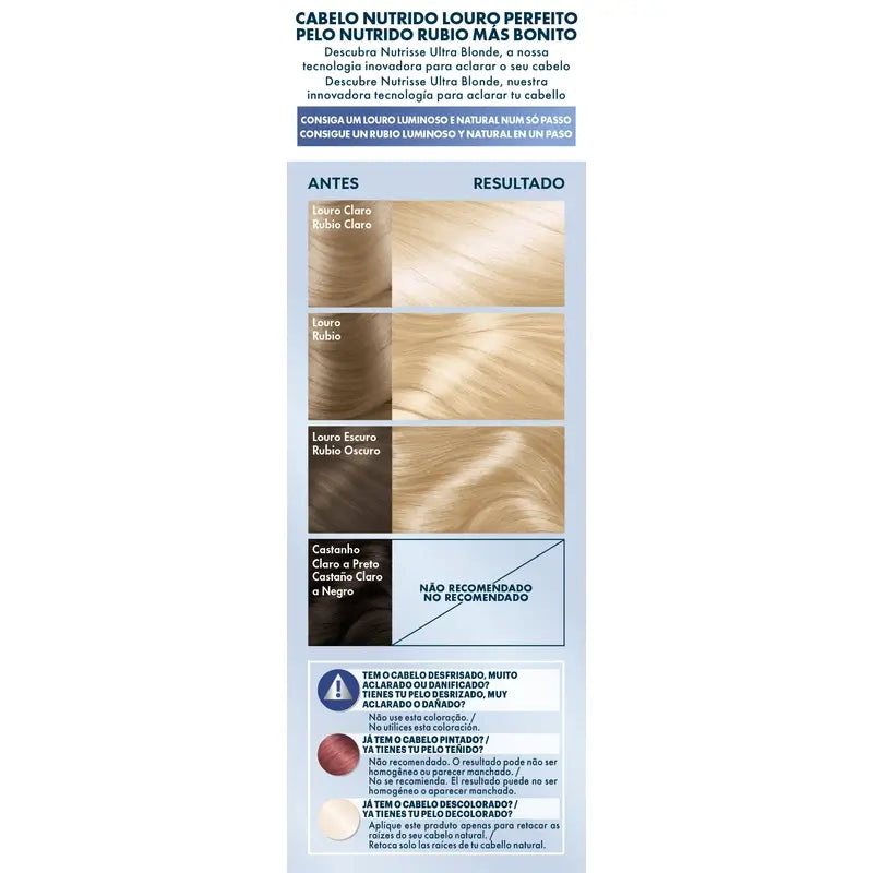 Garnier Nutrisse Louro Platinado Luminoso Cinzento Nº 101 , 160 ml