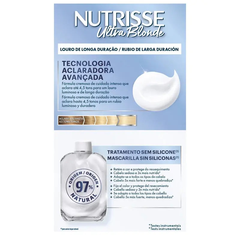 Garnier Nutrisse Louro Platinado Luminoso Cinzento Nº 101 , 160 ml