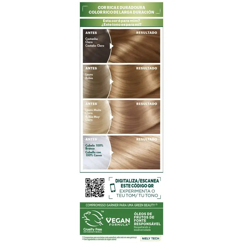 Garnier Nutrisse Louro Dourado Permanente Cor do Cabelo Tonalidade 7,3 , 160 ml