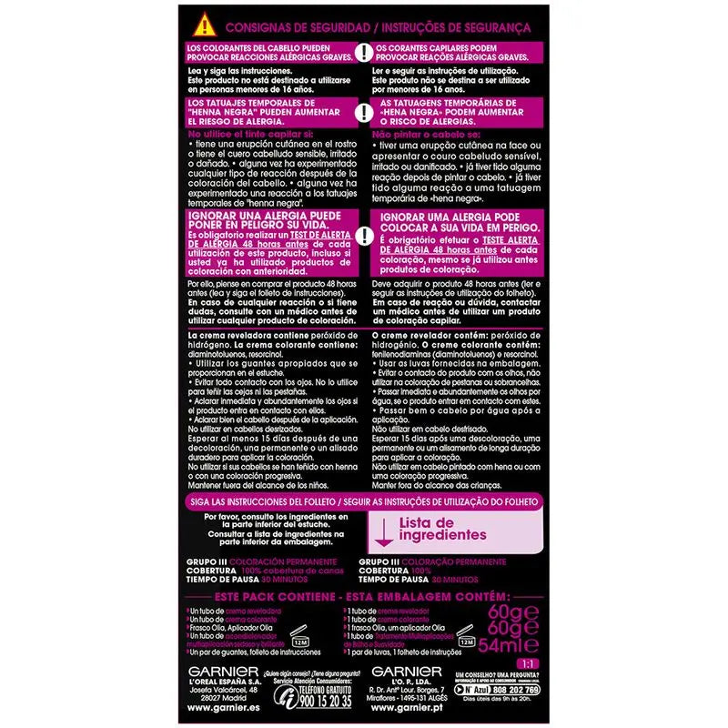 Garnier Olia Coloração Permanente sem amoníaco: louro dourado 7.3, óleos florais, aroma agradável