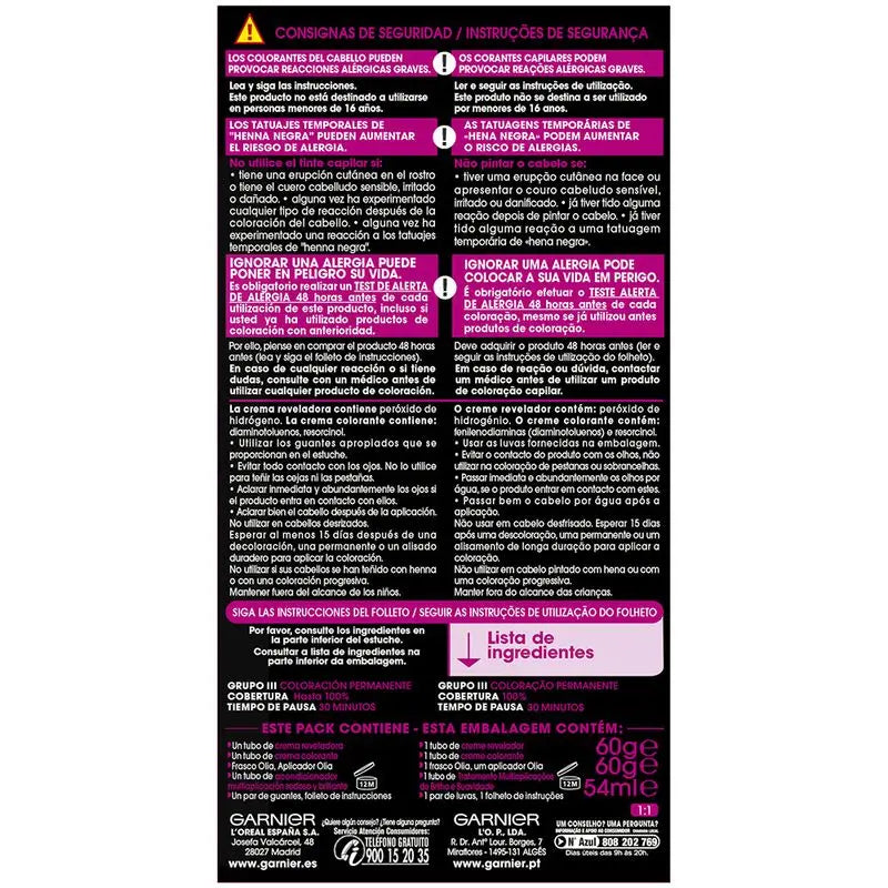 Garnier Olia Coloração Permanente sem amoníaco: louro muito claro 9.0, óleos florais, aroma agradável