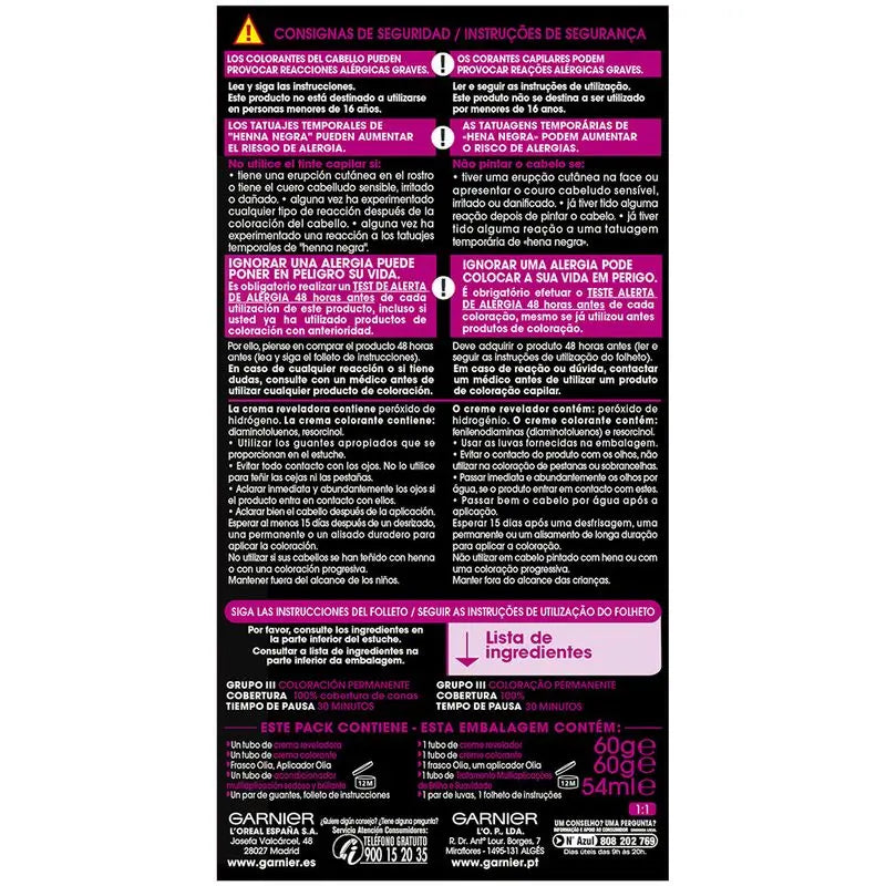 Garnier Olia Coloração Permanente sem amoníaco: louro escuro 6.0, óleos florais, aroma agradável