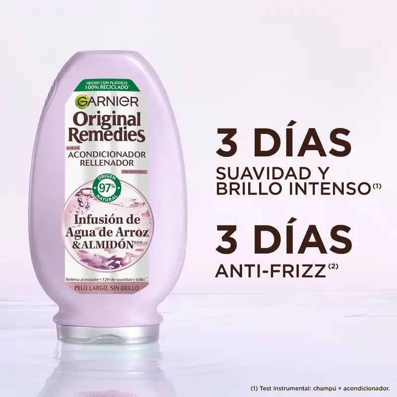 Garnier Original Remedies Água de Arroz e Amido Condicionador, 250 ml