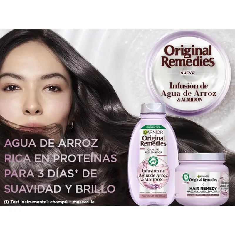 Garnier Original Remedies Água de Arroz e Amido Condicionador, 250 ml