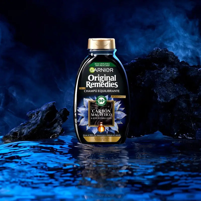 Champô de Carvão Vegetal Magnético Garnier Original Remedies