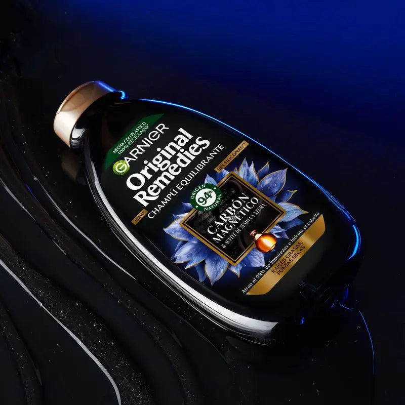 Champô de Carvão Vegetal Magnético Garnier Original Remedies