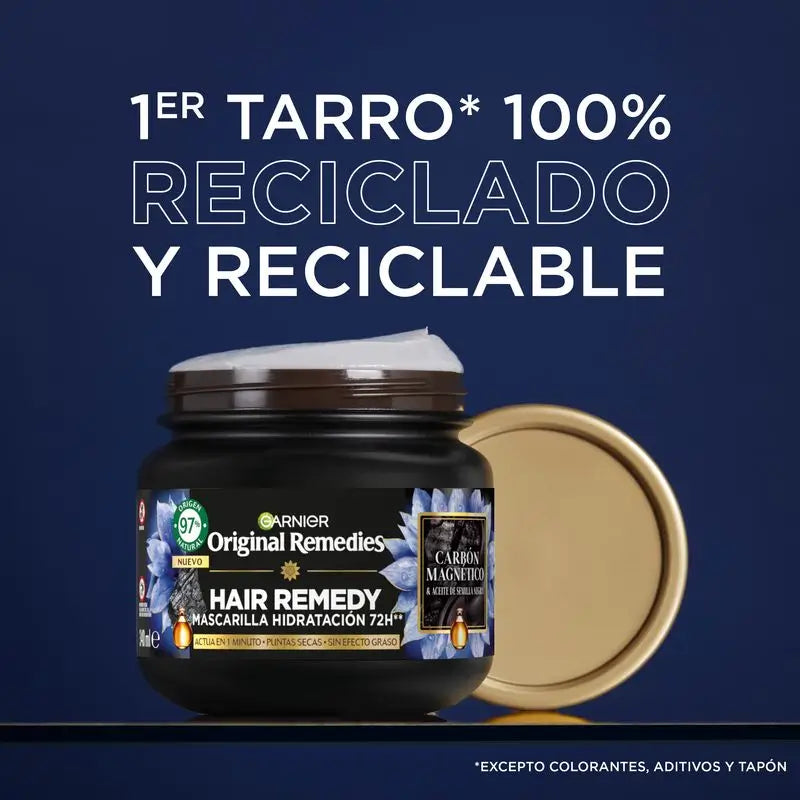 Garnier Original Remedies Garnier Original Remedies Máscara Hidratante de Carvão Vegetal Magnético Remédio para o Cabelo