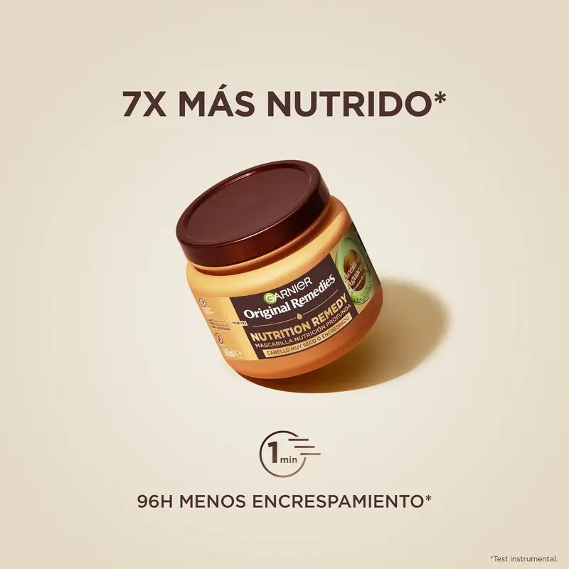 Garnier Original Remedies Ultra Nourishing Hair Remedy Máscara para Cabelos Secos e Encrespados , 340 ml